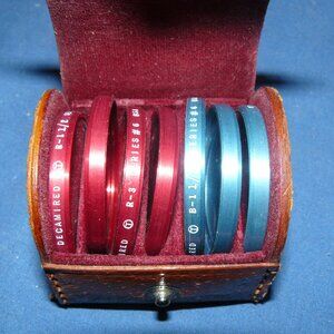 Vintage Set of Seven Tiffen Lens Filters